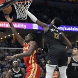 Clint Capela a réussi 15 points et 11 rebonds face à Memphis KEYSTONE/AP/Brandon Dill